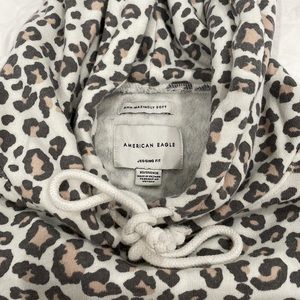American Eagle leopard print sweatshirt